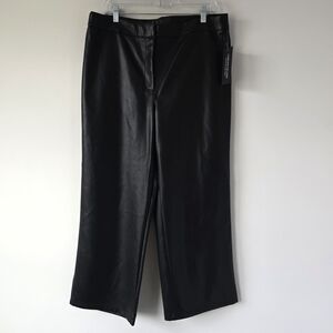 Bagatelle Black Faux Leather Pants Womens L NWT